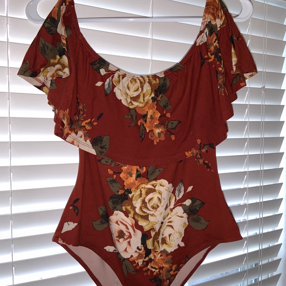 Floral Off-The-Shoulder Bodysuit
